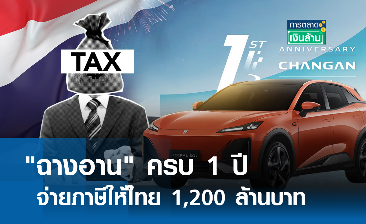 "ฉางอาน" ครบ 1 ปี จ่ายภาษีให้ไทย 1,200 ล้านบาท l การตลาดเงินล้าน