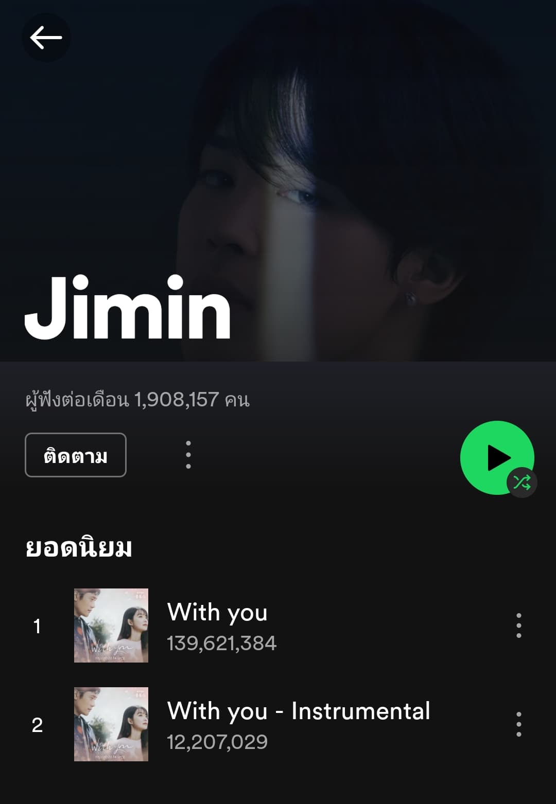 “จีมิน” ทำลายสถิติ “Spotify” ด้วยยอดฟัง 150 ล้านครั้ง ด้วยเพลงเดียว