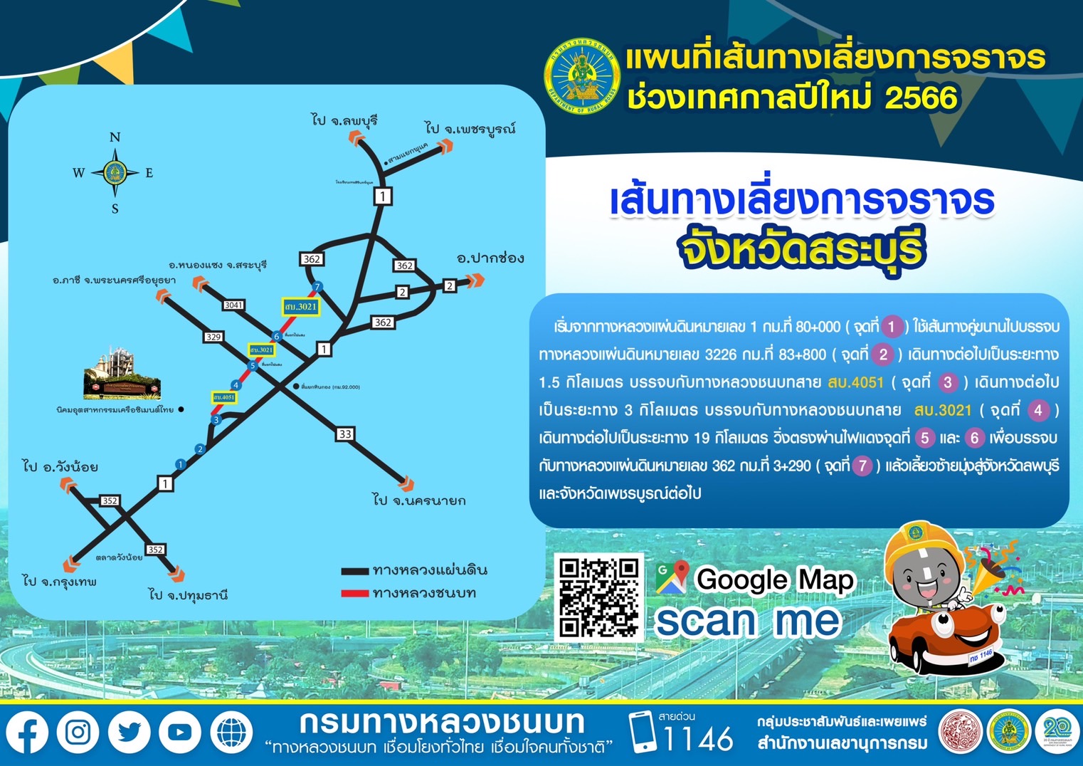 เปิดเส้นทางเลี่ยงรถติดช่วง “เทศกาลปีใหม่ 2566” รวดเร็ว-ปลอดภัย!
