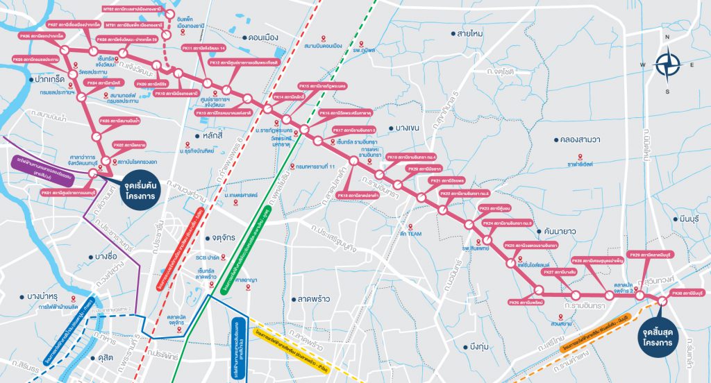 ‘รถไฟฟ้าสายสีชมพู’ เปิดบริการปลายปีนี้ เช็กจุดเชื่อมต่อ-เวลาให้บริการที่นี่ ‘รถไฟฟ้าสายสีชมพู’ เปิดบริการปลายปีนี้ เช็กจุดเชื่อมต่อ-เวลาให้บริการที่นี่