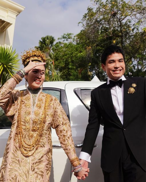 ปอย ตรีชฎา-โอ๊ค บรรลุ เข้าพิธีแต่งงานแบบประเพณีดั้งเดิม ที่จังหวัดภูเก็ต