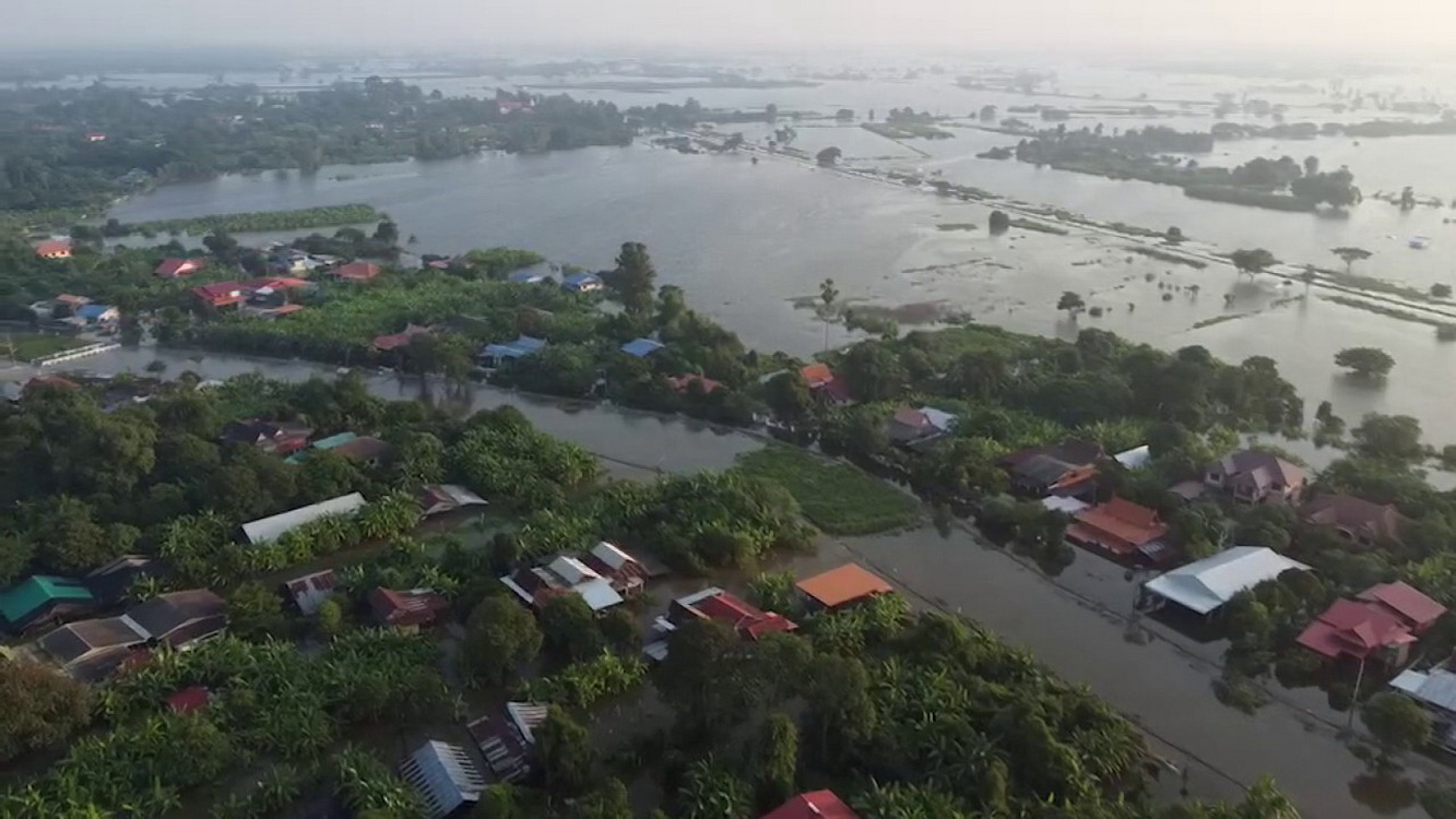 สรุปสถานการณ์ เขื่อนเจ้าพระยา 20 ต.ค. ระบายน้ำลดลง-แต่เหนือเขื่อนยังอ่วม