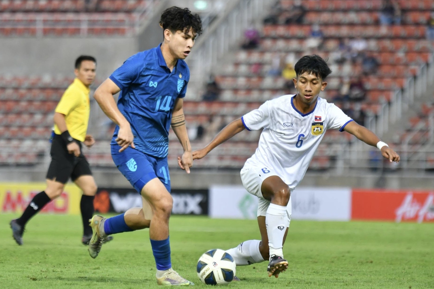 ผลฟุตบอลอุ่นเครื่อง 2022 ไทยU23 พบ ลาว