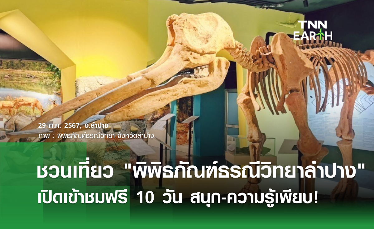 ชวนเที่ยว "พิพิธภัณฑ์ธรณีวิทยาลำปาง" เปิดเข้าชมฟรี 10 วัน สนุก-ความรู้เพียบ!
