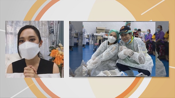 ทับทิม อัญรินทร์ จูงมือคุณแม่ ทําอาหารส่งให้ทีมแพทย์ (มีคลิป) ทับทิม อัญรินทร์ จูงมือคุณแม่ ทําอาหารส่งให้ทีมแพทย์ (มีคลิป)