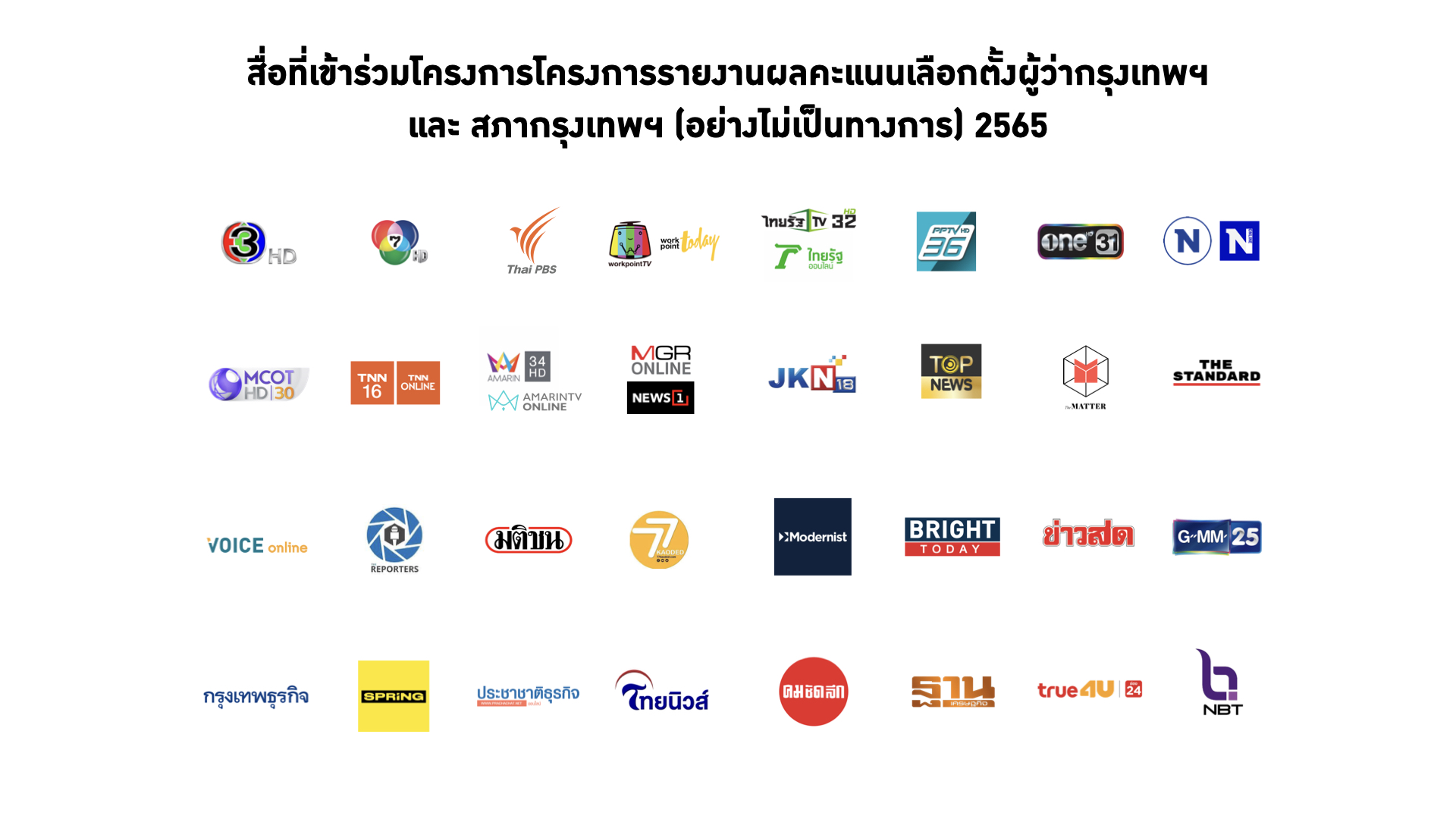 องค์กรสื่อฯ จับมือ รัฐ-เอกชน ร่วมรายงานผลการเลือกตั้งผู้ว่าฯ กทม.-ส.ก.แบบเรียลไทม์ 