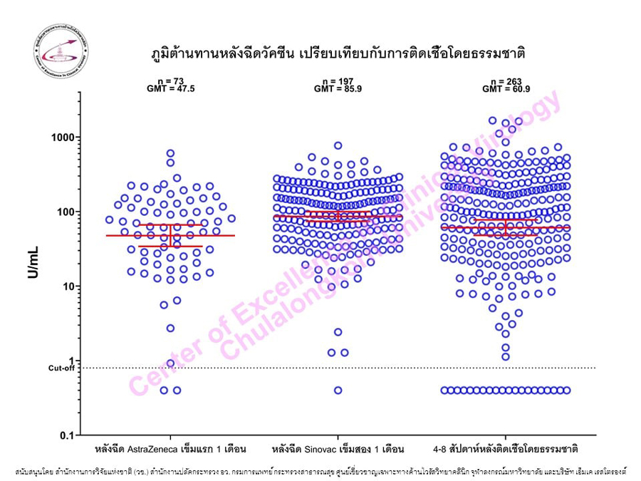 หมอยง เปิดผลการศึกษาหลังฉีด วัคซีนซิโนแวค-แอสตราเซเนกา