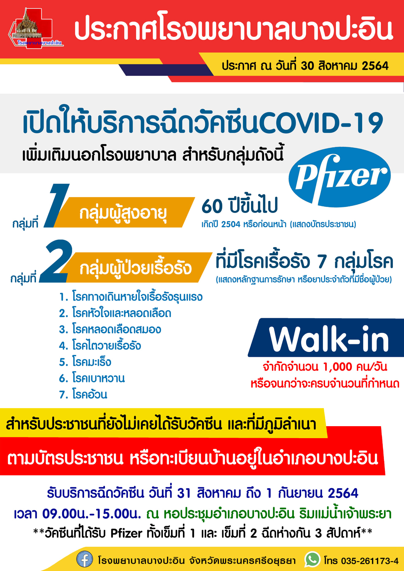 รวมมาให้แล้ว! จุดลงทะเบียน-walk in ฉีดวัคซีนโควิด ล่าสุดที่ไหนเปิดจองบ้างเช็กเลยที่นี่