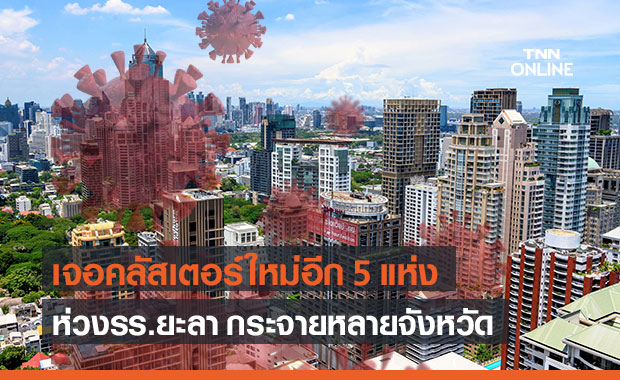 ศบค. พบ 5 คลัสเตอร์โควิดใหม่ ใน 4 จังหวัด ห่วง รร.ยะลา แพร่กระจายเพียบ