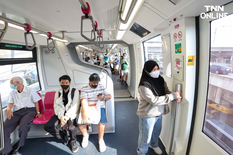 ปชช.ทดลองนั่งคึกคัก รถไฟฟ้ามหานครสายสีชมพู แคราย – มีนบุรี ปชช.ทดลองนั่งคึกคัก รถไฟฟ้ามหานครสายสีชมพู แคราย – มีนบุรี