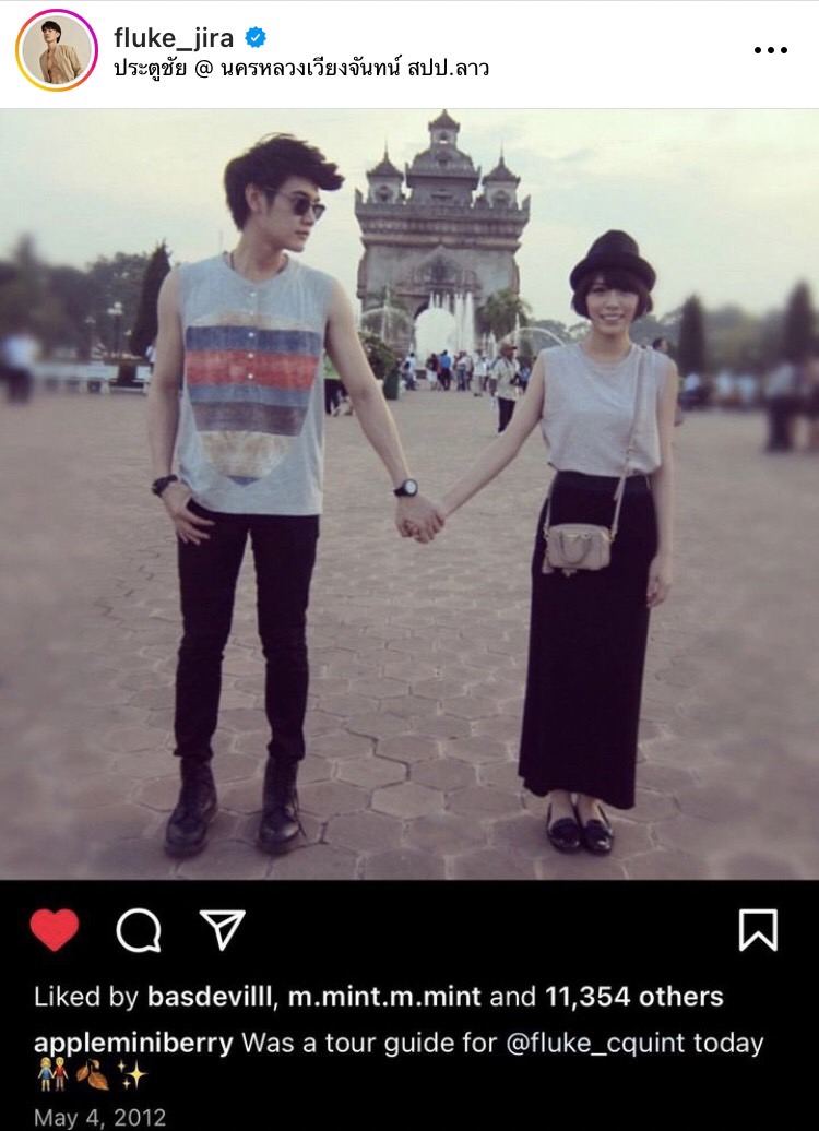 ความหวานยังเท่าเดิม ฟลุค-แอปเปิ้ล  โพสท่าถ่ายภาพ รื้อฟื้นความหลังสมัยเป็นแฟน 