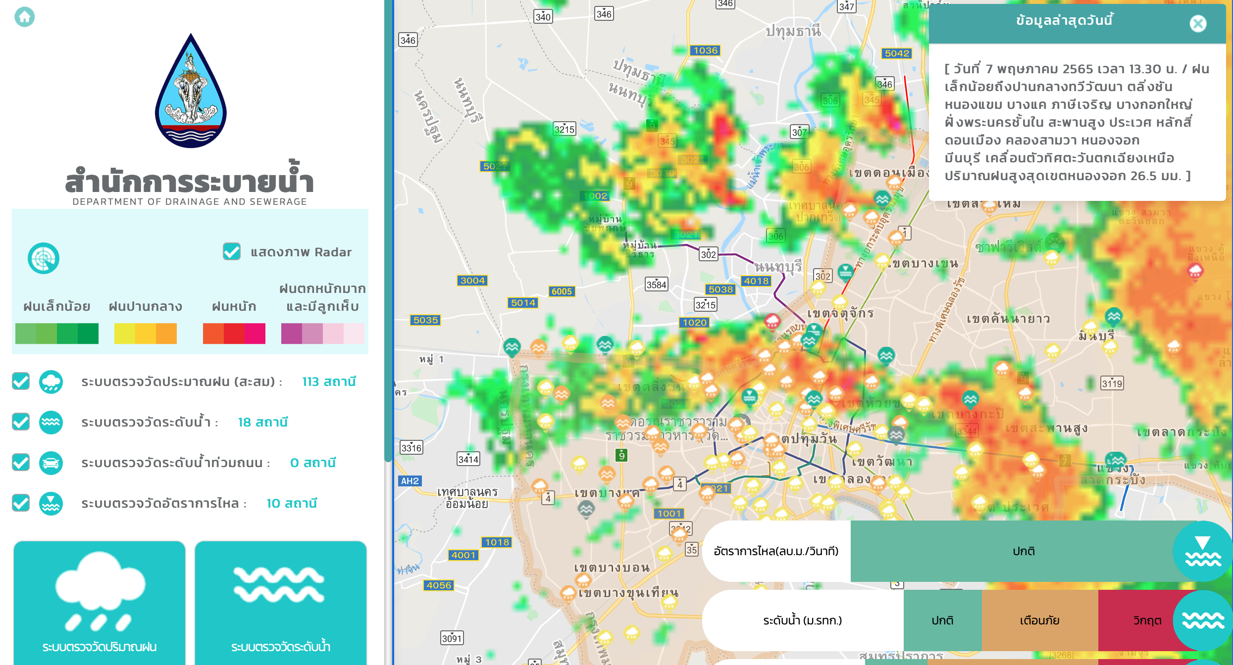 ฝนถล่มกทม.หลายเขตรับสุดสัปดาห์-อุตุฯเตือนจับตาพายุไซโคลน