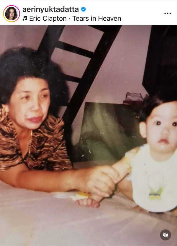 เเอริน ยุกตะทัต เศร้า!สูญเสียคุณยายที่รักในวัย94ปี เสียดายไม่ทันได้เจอเหลน เเอริน ยุกตะทัต เศร้า!สูญเสียคุณยายที่รักในวัย94ปี เสียดายไม่ทันได้เจอเหลน
