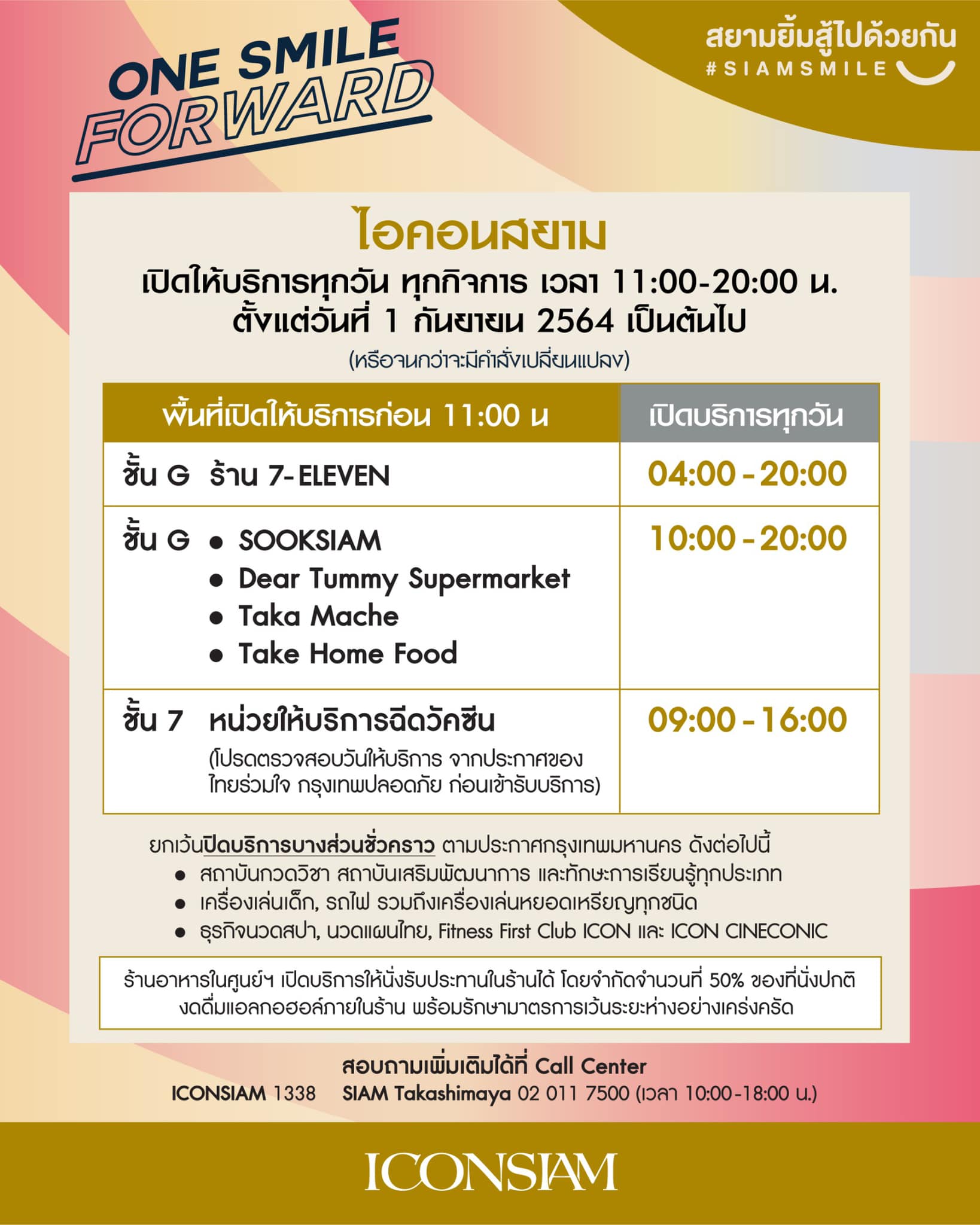 อัปเดตล่าสุด! เช็กอีกรอบเวลาเปิด-ปิดห้างสรรพสินค้า ก่อนเข้าใช้บริการ