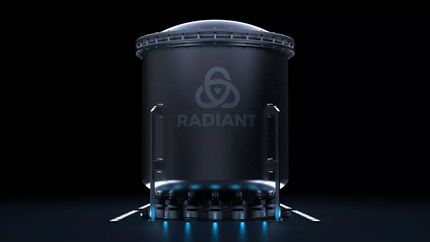 Radiant เครื่องปฏิกรณ์นิวเคลียร์ขนาดเล็กแบบพกพาผลิตไฟฟ้า  1 เมกะวัตต์