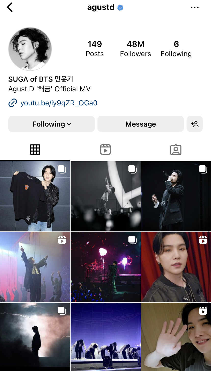 ศิลปิน K-pop ที่มียอดฟอล IG มากที่สุด ศิลปิน K-pop ที่มียอดฟอล IG มากที่สุด