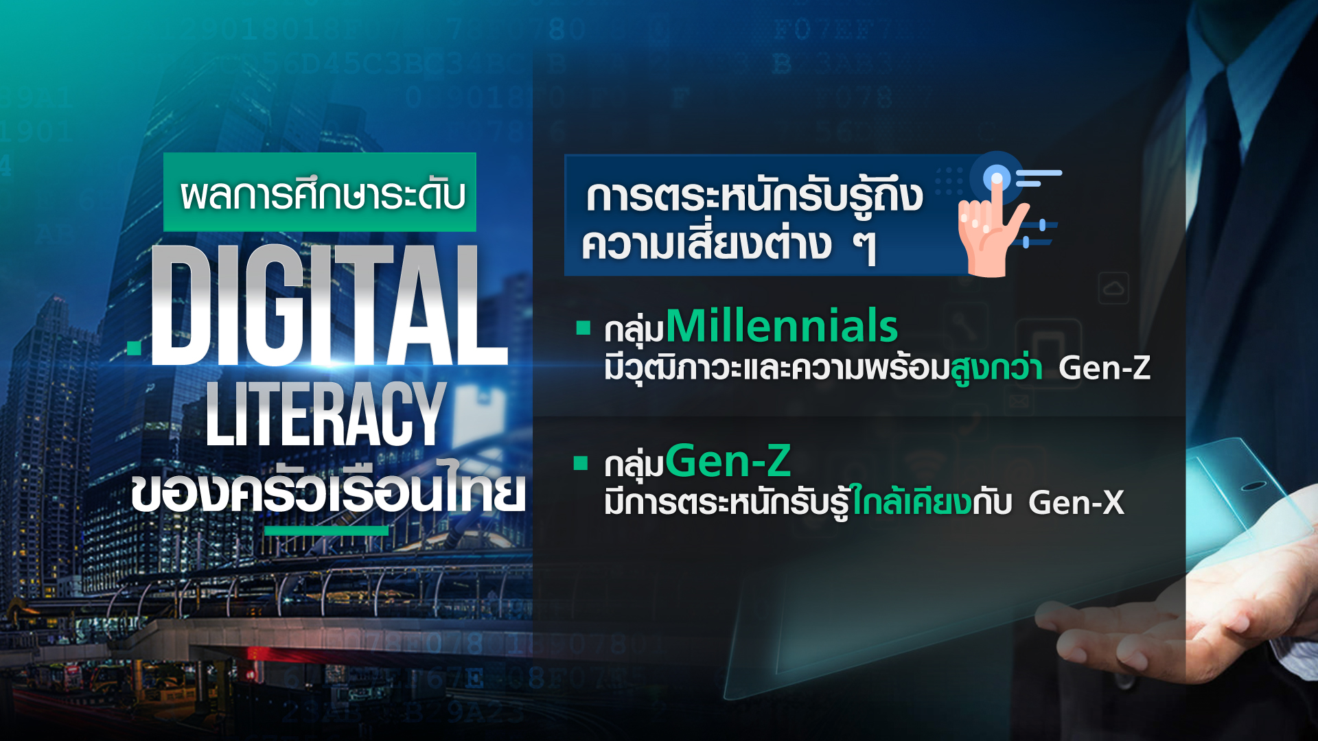 ครัวเรือนไทย มีทักษะความรู้ด้านดิจิทัล พร้อมแค่ไหน? ครัวเรือนไทย มีทักษะความรู้ด้านดิจิทัล พร้อมแค่ไหน?