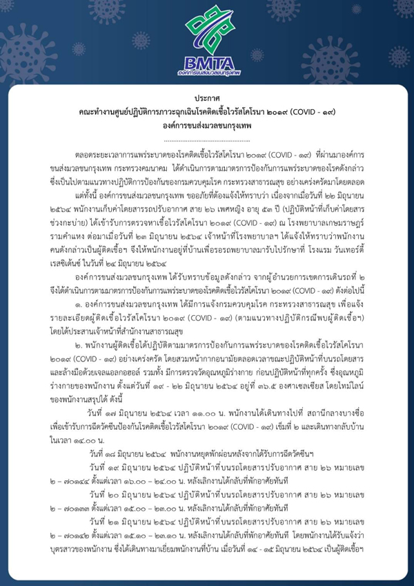 เช็กไทม์ไลน์ด่วน! ขสมก.พบพนักงานติดโควิดเพิ่ม 3 ราย เช็กไทม์ไลน์ด่วน! ขสมก.พบพนักงานติดโควิดเพิ่ม 3 ราย