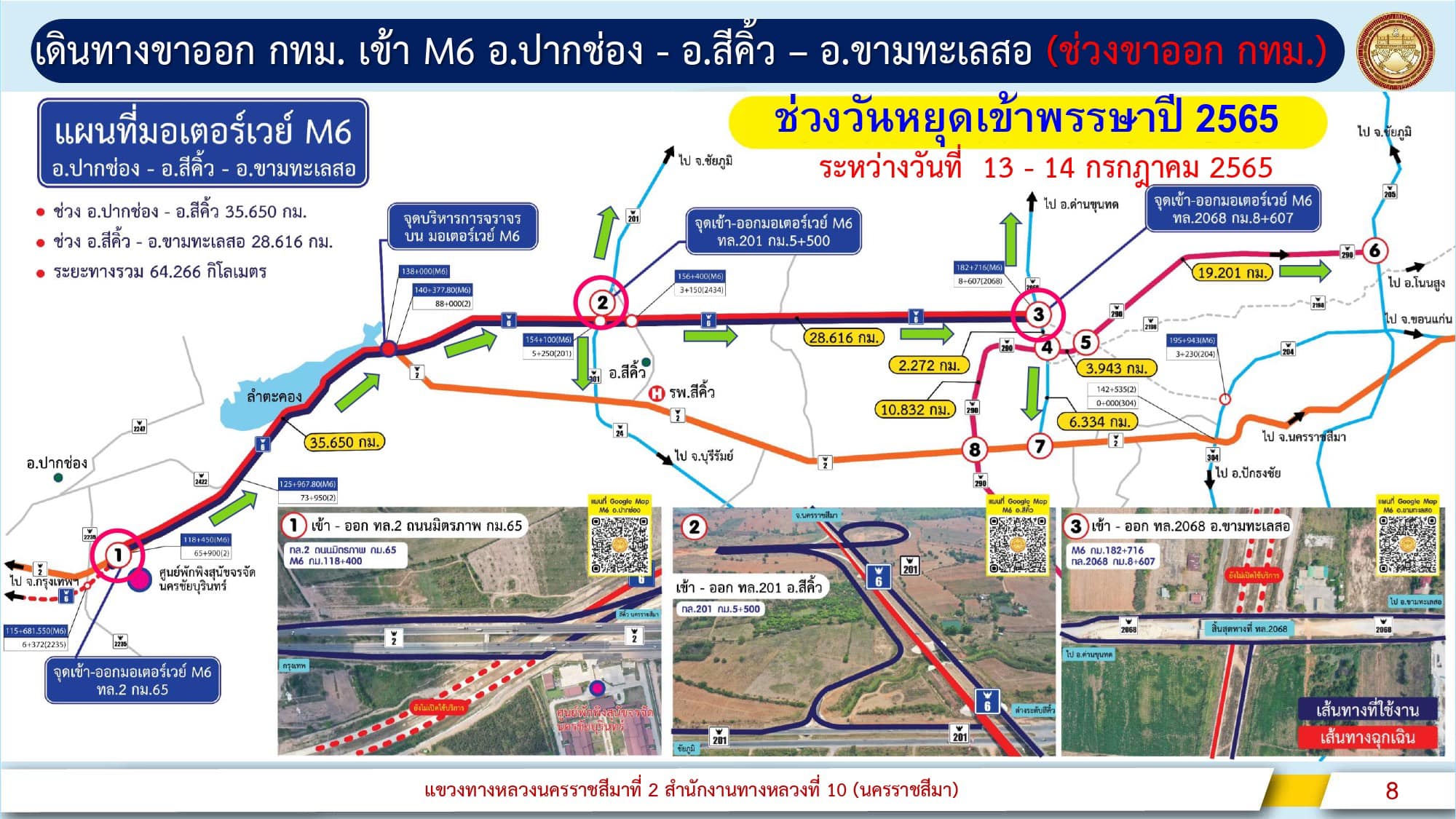 วันอาสาฬหบูชา เช็กทางด่วนสายอีสานเปิดวิ่งฟรีรับวันหยุดยาว
