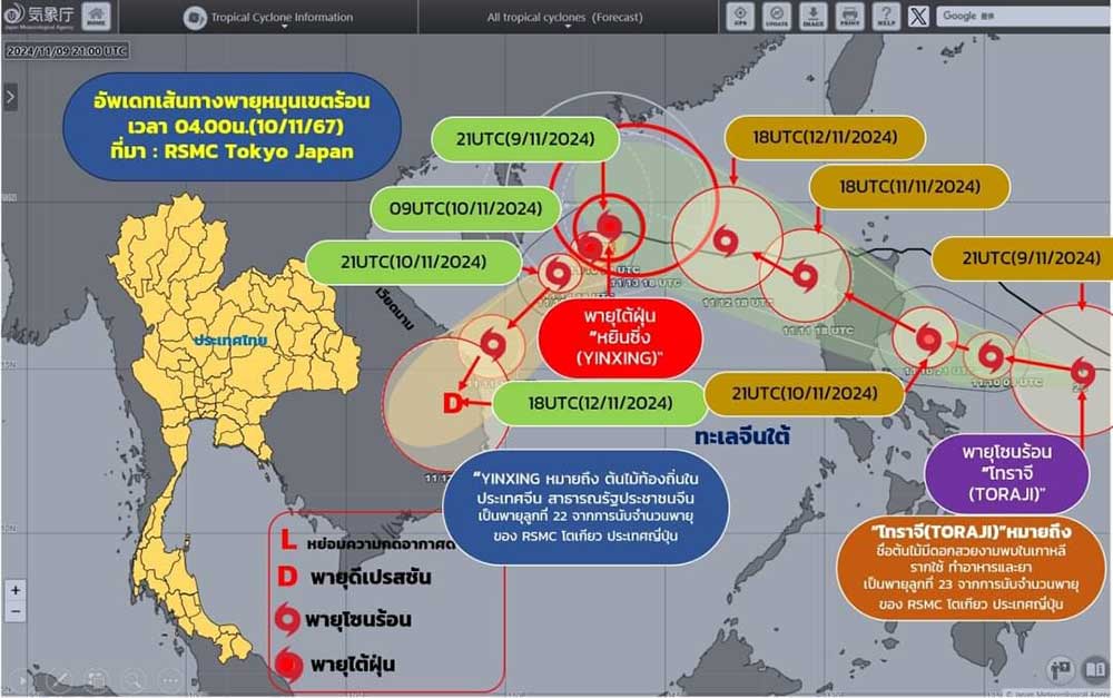 กรมอุตุนิยมวิทยา อัปเดตสถานการณ์พายุก่อตัวล่าสุด 3 ลูก ยังไม่กระทบสภาพอากาศของไทย กรมอุตุนิยมวิทยา อัปเดตสถานการณ์พายุก่อตัวล่าสุด 3 ลูก ยังไม่กระทบสภาพอากาศของไทย