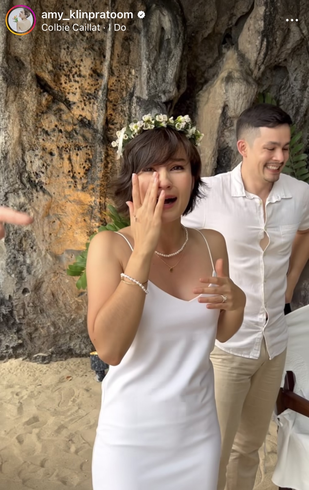 เอมี่ กลิ่นประทุม ยินดีน้องชาย เจเจ ขอแฟนสาว แพร เอมเมอรี่ แต่งงานริมหาดสุดหวาน