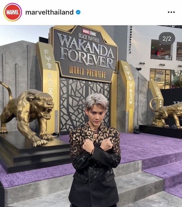 บุกฮอลลีวูด!! 'กอล์ฟ พิชญะ’ ตัวแทนแฟนมาร์เวลไทยร่วมเปิดตัว Black Panther: Wakanda Forever