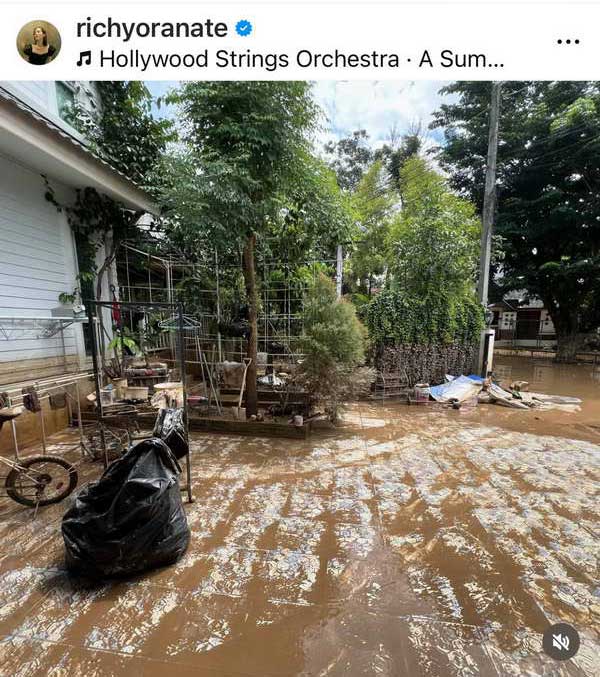 ริชชี่ อรเณศ เผยสภาพบ้านหลัง น้ำท่วมเชียงใหม่ ก็อต อิทธิพัทธ์ ลั่น!งานใหญ่ ริชชี่ อรเณศ เผยสภาพบ้านหลัง น้ำท่วมเชียงใหม่ ก็อต อิทธิพัทธ์ ลั่น!งานใหญ่