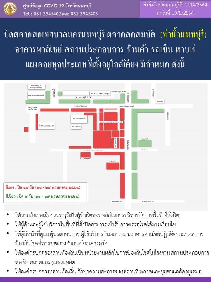 เริ่มวันนี้! ปิดตลาดสดเทศบาลนครนนทบุรี - ตลาดสดสมบัติ 14 วัน เริ่มวันนี้! ปิดตลาดสดเทศบาลนครนนทบุรี - ตลาดสดสมบัติ 14 วัน