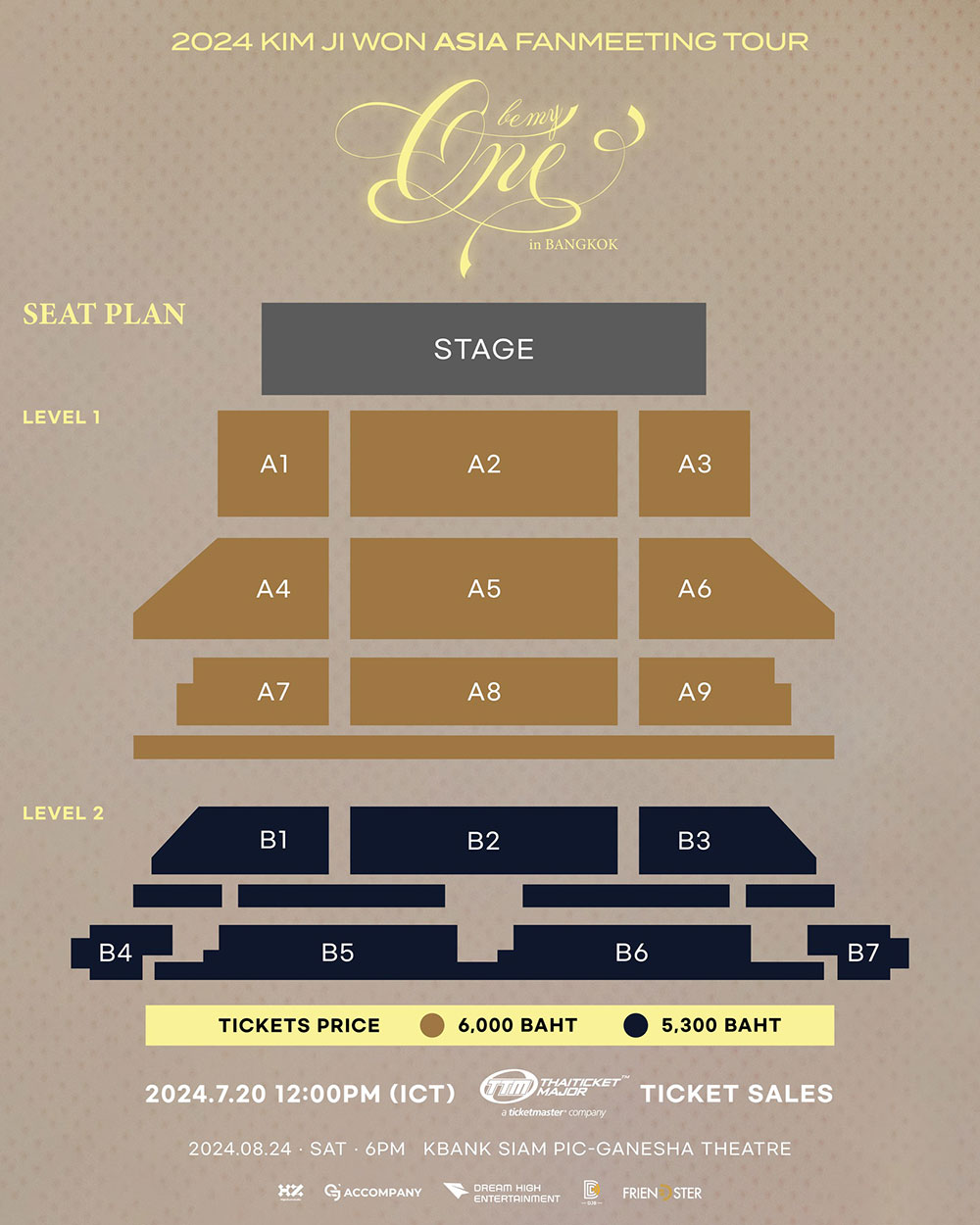 บัตรผัง-ราคาบัตรงานแฟนมีตติ้ง “คิมจีวอน” เตรียมพบแฟนๆ ชาวไทย 24 สิงหาคม 2024 