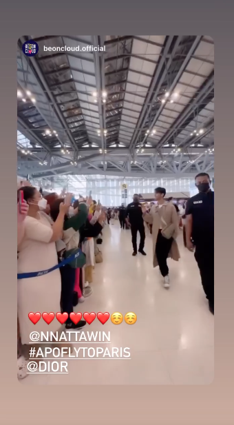 ส่องแอร์พอร์ตลุค!! ‘อาโป ณัฐวิญญ์’ หล่อละมุนลัดฟ้าสู่ปารีส ร่วมชมแฟชั่นโชว์ Dior