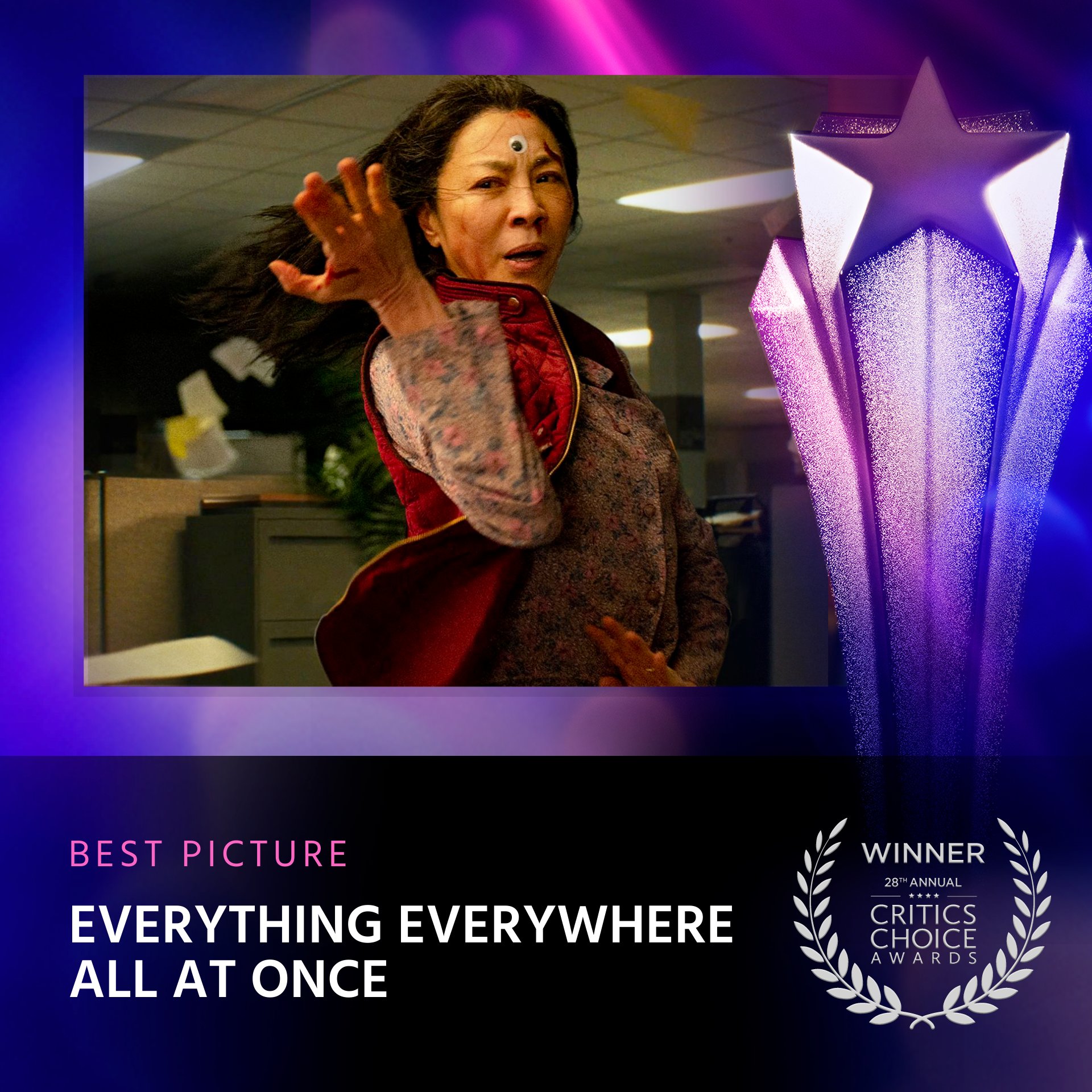 เอเชียมาวิน!! ‘ซือเจ๊ทะลุมัลติเวิร์ส-Pachinko-RRR’ คว้ารางวัลใหญ่ Critics’ Choice Awards เอเชียมาวิน!! ‘ซือเจ๊ทะลุมัลติเวิร์ส-Pachinko-RRR’ คว้ารางวัลใหญ่ Critics’ Choice Awards