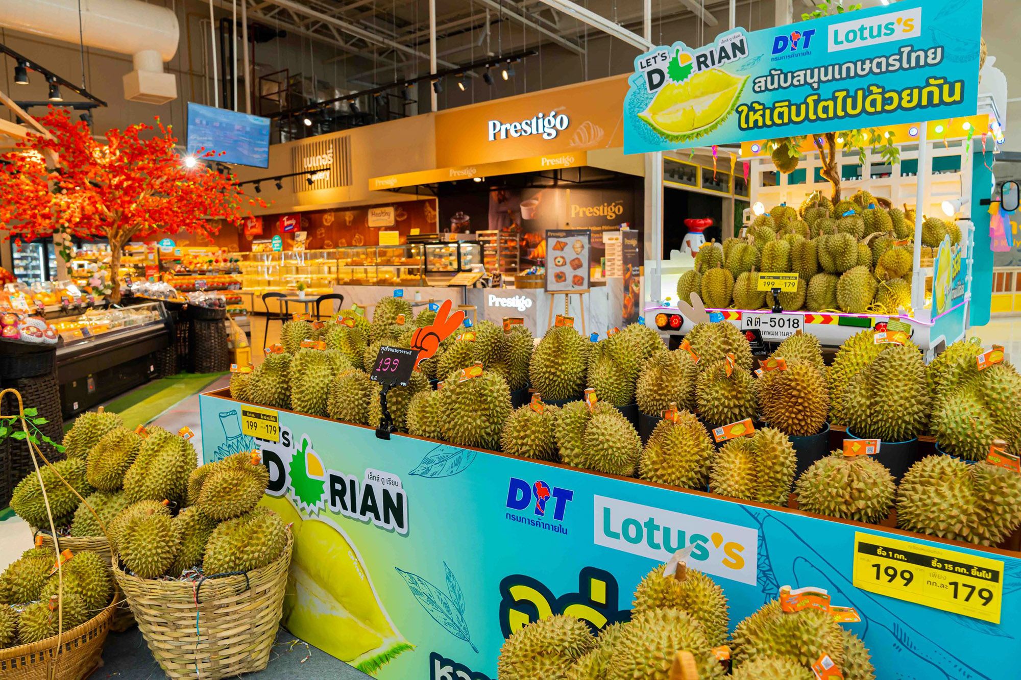 ห้ามพลาด! โลตัส จัดเทศกาล บุฟเฟ่ต์ทุเรียน 399 บาท นำร่องสาขารามอินทรา