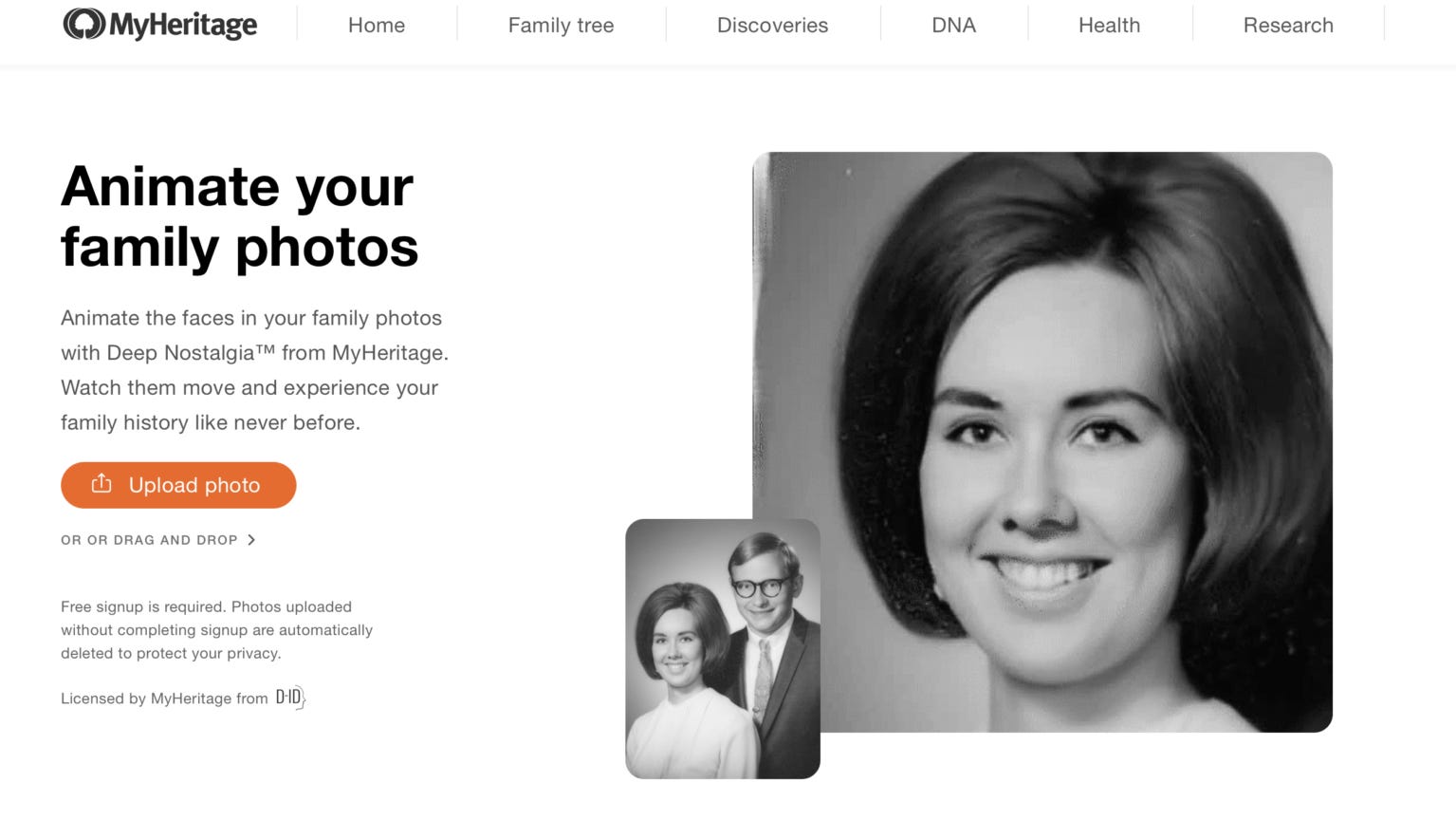 ปลุกภาพคนตายให้ฟื้นคืน ด้วย “DeepNostalgia”