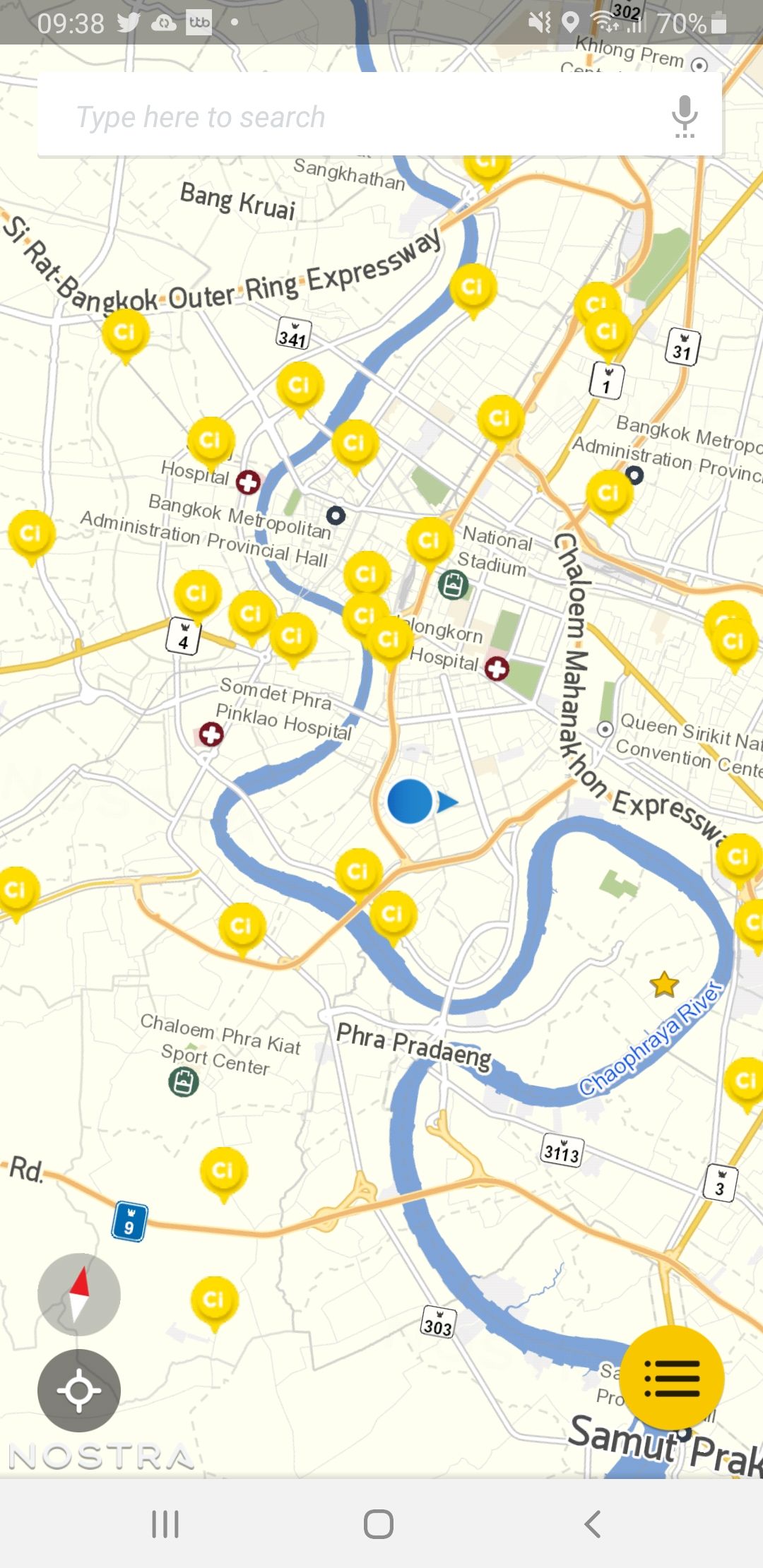 เปิดวิธีเช็กตำแหน่ง’ศูนย์พักคอยผู้ป่วยโควิด’ ผ่านแอปฯ NOSTRA Map