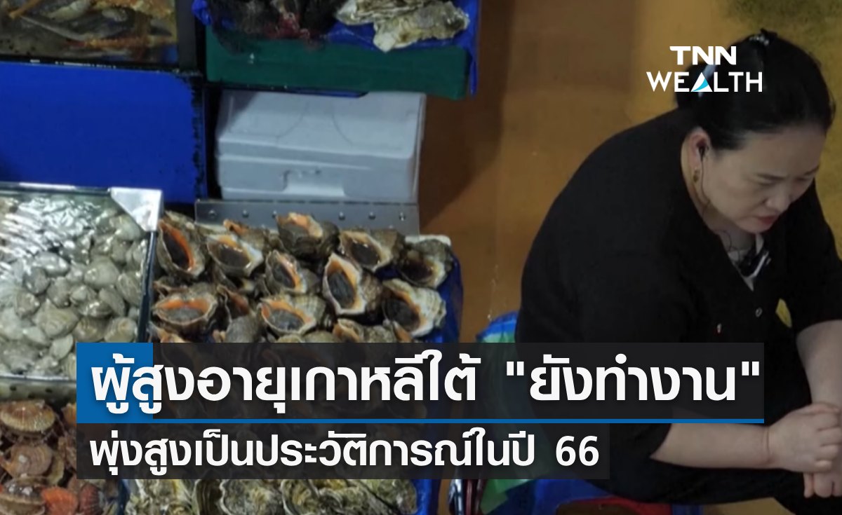 ผู้สูงอายุเกาหลีใต้ที่ยังทำงาน พุ่งสูงเป็นประวัติการณ์ในปี 66