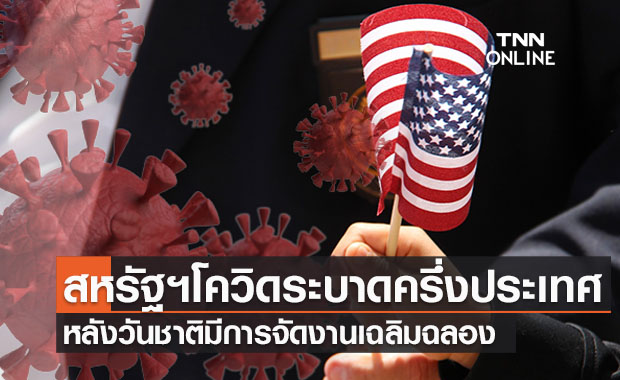 สหรัฐฯโควิดระบาดเพิ่มในกว่าครึ่งประเทศหลังจากวันชาติ