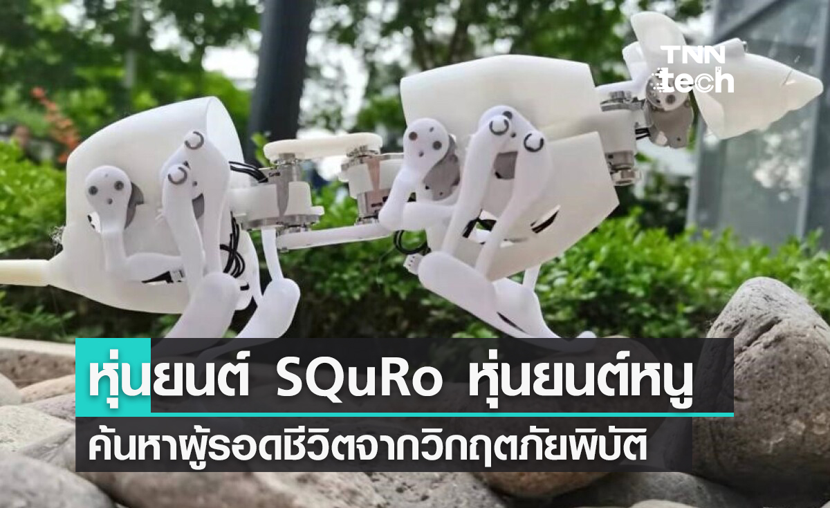 หุ่นยนต์ SQuRo หุ่นยนต์หนูค้นหาผู้รอดชีวิตจากวิกฤตภัยพิบัติ