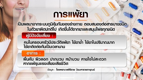 ความแตกต่าง แพ้ยา-ผลข้างเคียงจากยา อันตรายถึงชีวิต ความแตกต่าง แพ้ยา-ผลข้างเคียงจากยา อันตรายถึงชีวิต
