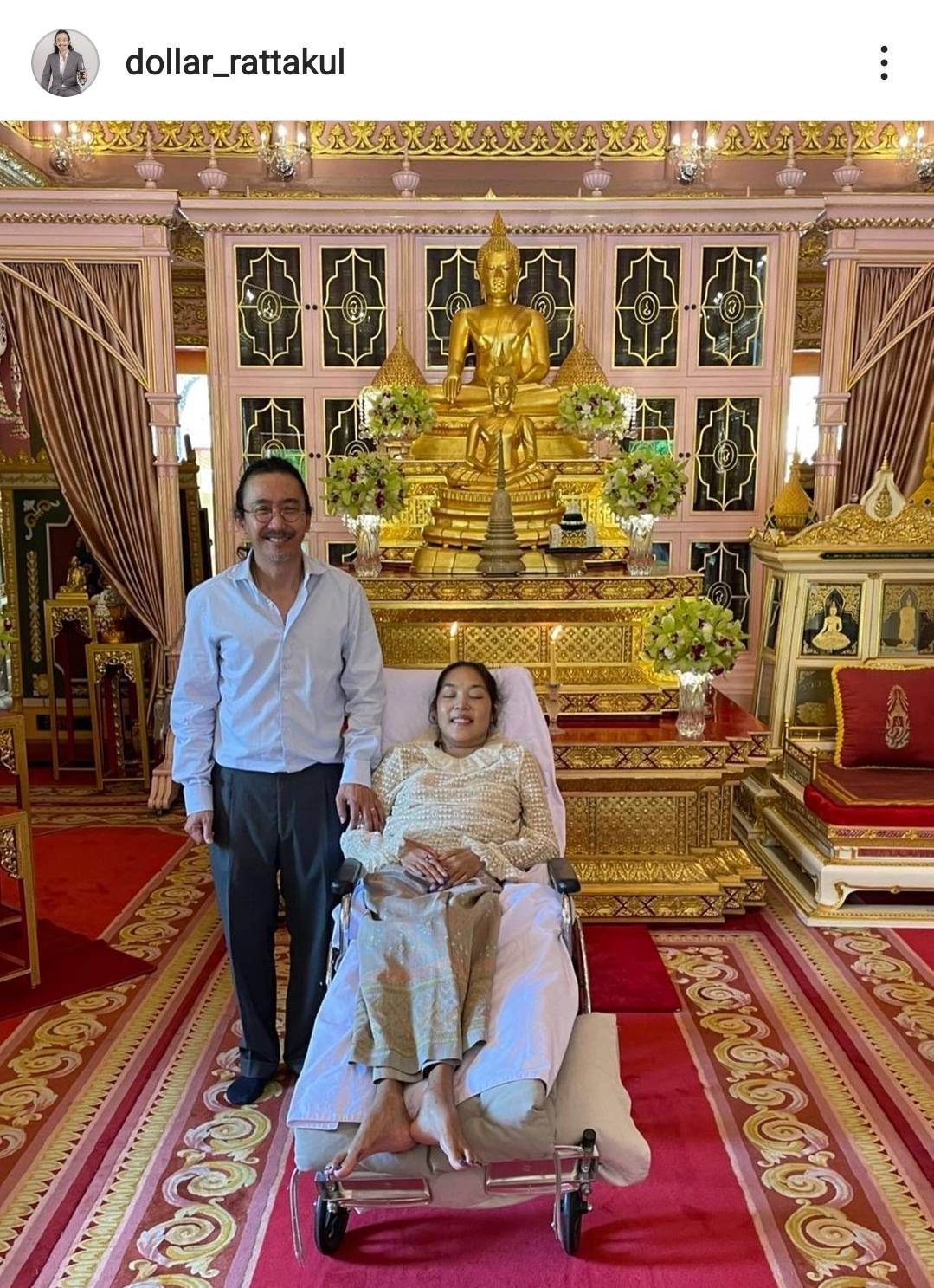 คุณหญิงแมงมุม เข้ารับการฟอกไต และผ่าตัดเย็บแผลกดทับ