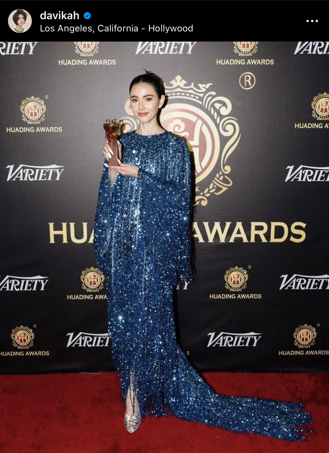 ใหม่ ดาวิกา คว้ารางวัล Best Global TV Series Leading Actress ในงานประกาศรางวัลระดับโลก