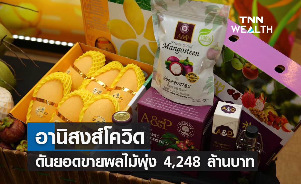 อานิสงส์โควิดดันยอดขายผลไม้พุ่ง 4,248  ล้านบาท