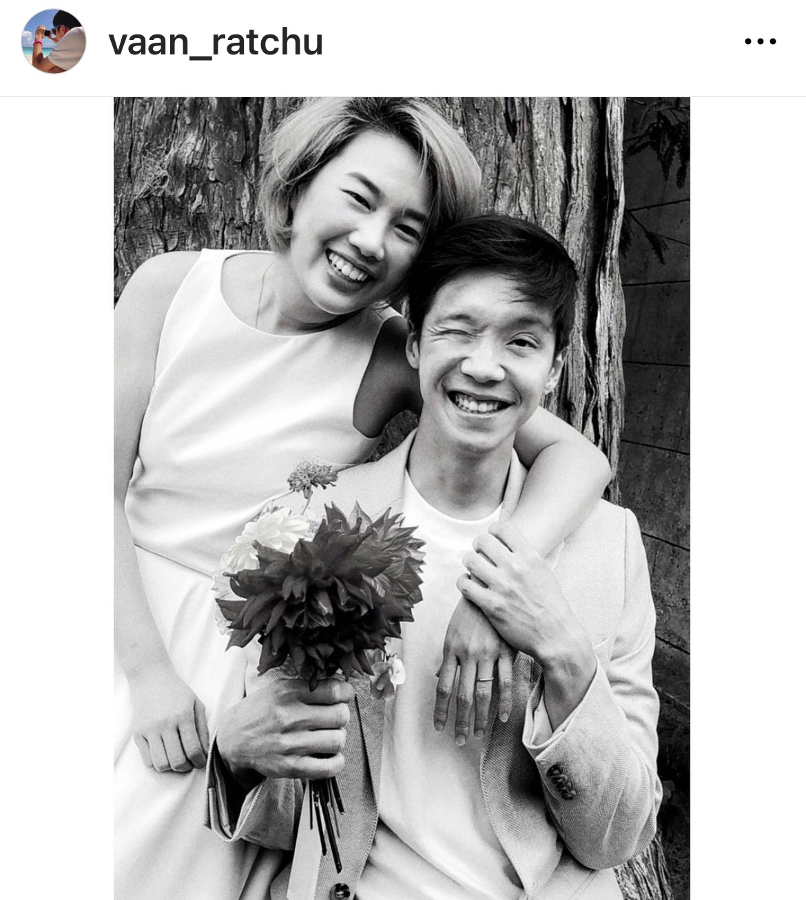 ว่าน รัชชุ ควงแฟนสาวเข้าพิธีวิวาห์สุดหวาน 