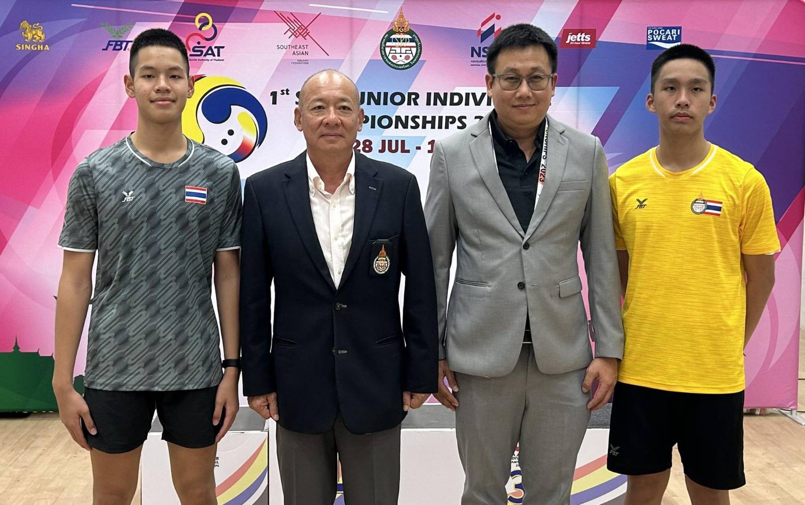 'ไทย' คว้า 1ทอง+1เงิน ศึก 'สควอชเยาวชนชิงแชมป์เอเชียตะวันออกเฉียงใต้' ครั้งที่ 1 'ไทย' คว้า 1ทอง+1เงิน ศึก 'สควอชเยาวชนชิงแชมป์เอเชียตะวันออกเฉียงใต้' ครั้งที่ 1
