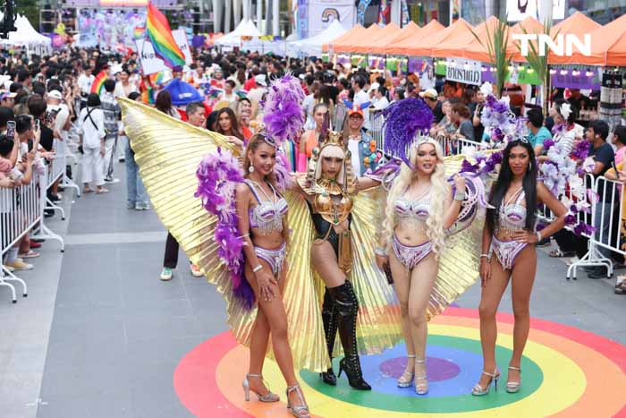 LGBTQIAN+ คนดังกว่า 500 ชีวิต บน Rainbow Runway ยาว 80 เมตร ร่วมฉลอง Pride Month