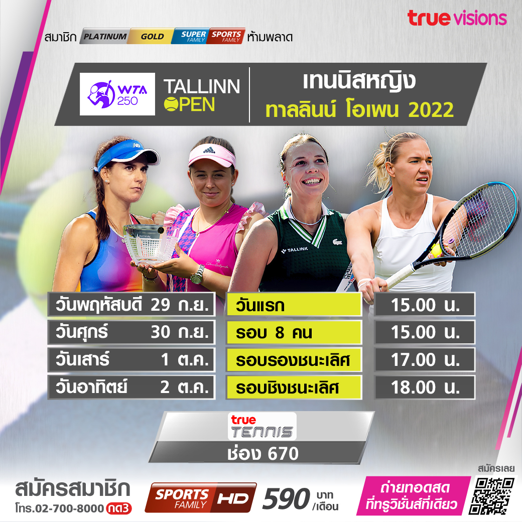 โปรแกรมถ่ายทอดสดฟุตบอลและกีฬาสุดสัปดาห์ (30ก.ย.65-2ต.ค.65) จากทรูวิชั่นส์ โปรแกรมถ่ายทอดสดฟุตบอลและกีฬาสุดสัปดาห์ (30ก.ย.65-2ต.ค.65) จากทรูวิชั่นส์