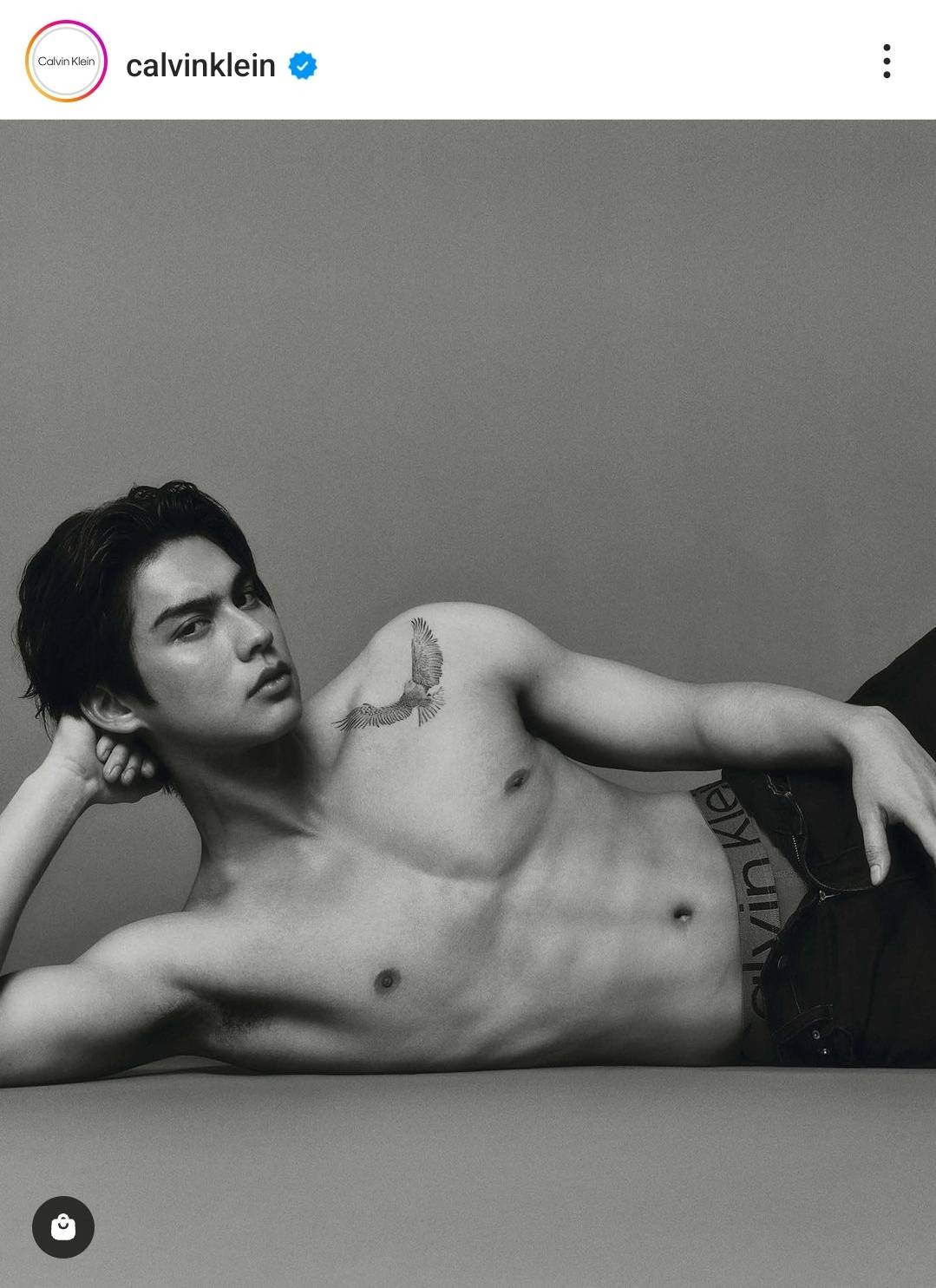 ร้อนแรงเกินต้าน ไบร์ท วชิรวิชญ์ ปรากฎตัวในแคมเปญอันเดอร์แวร์ แบรนด์ Calvin Klein 