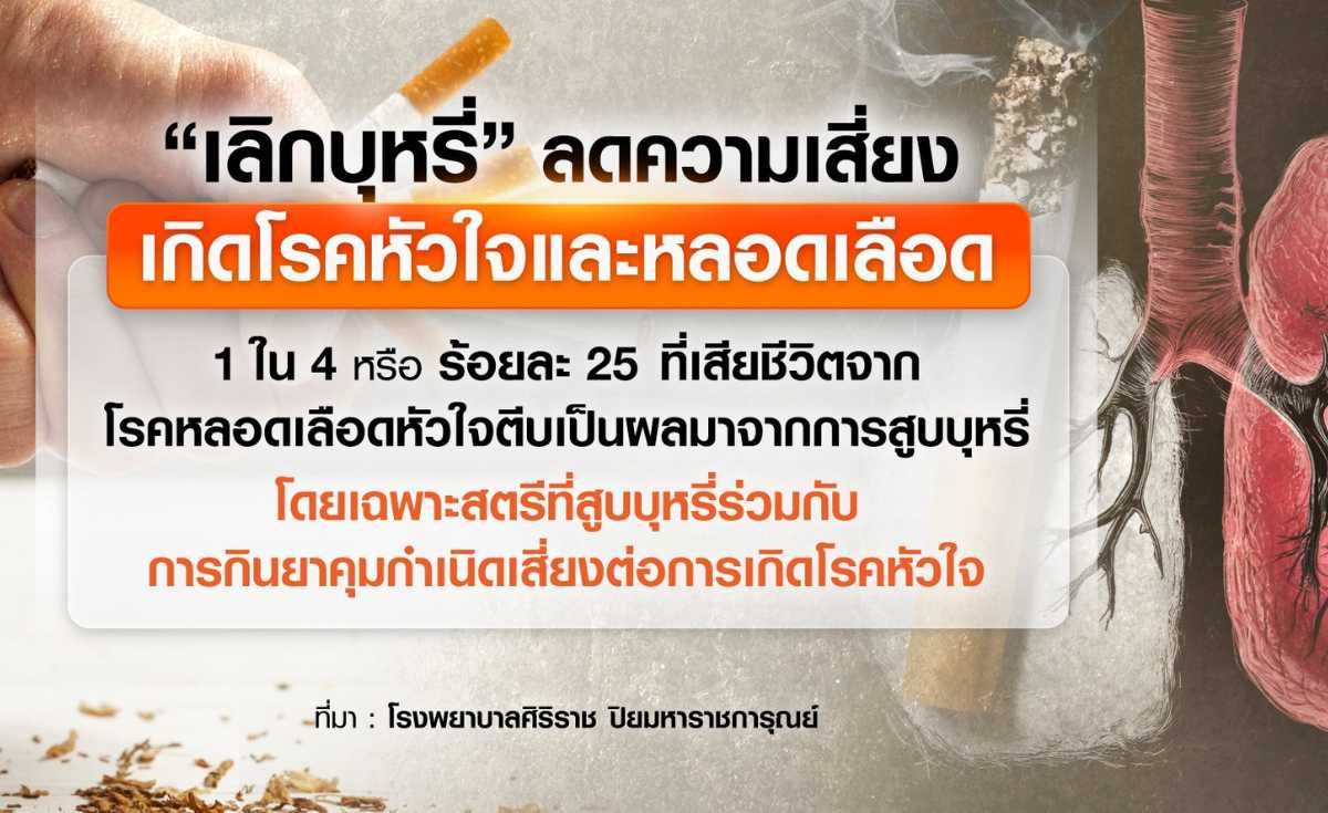 เลิกบุหรี่โอกาสรอดจากโรคหัวใจ เลิกบุหรี่โอกาสรอดจากโรคหัวใจ