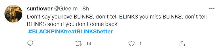 BLACKPINKtreatBLINKSbetter ติดเทรนด์ทวิตเตอร์หลัง BLINK พร้อมใจทวงคืนคัมแบ็ควง BLACKPINK