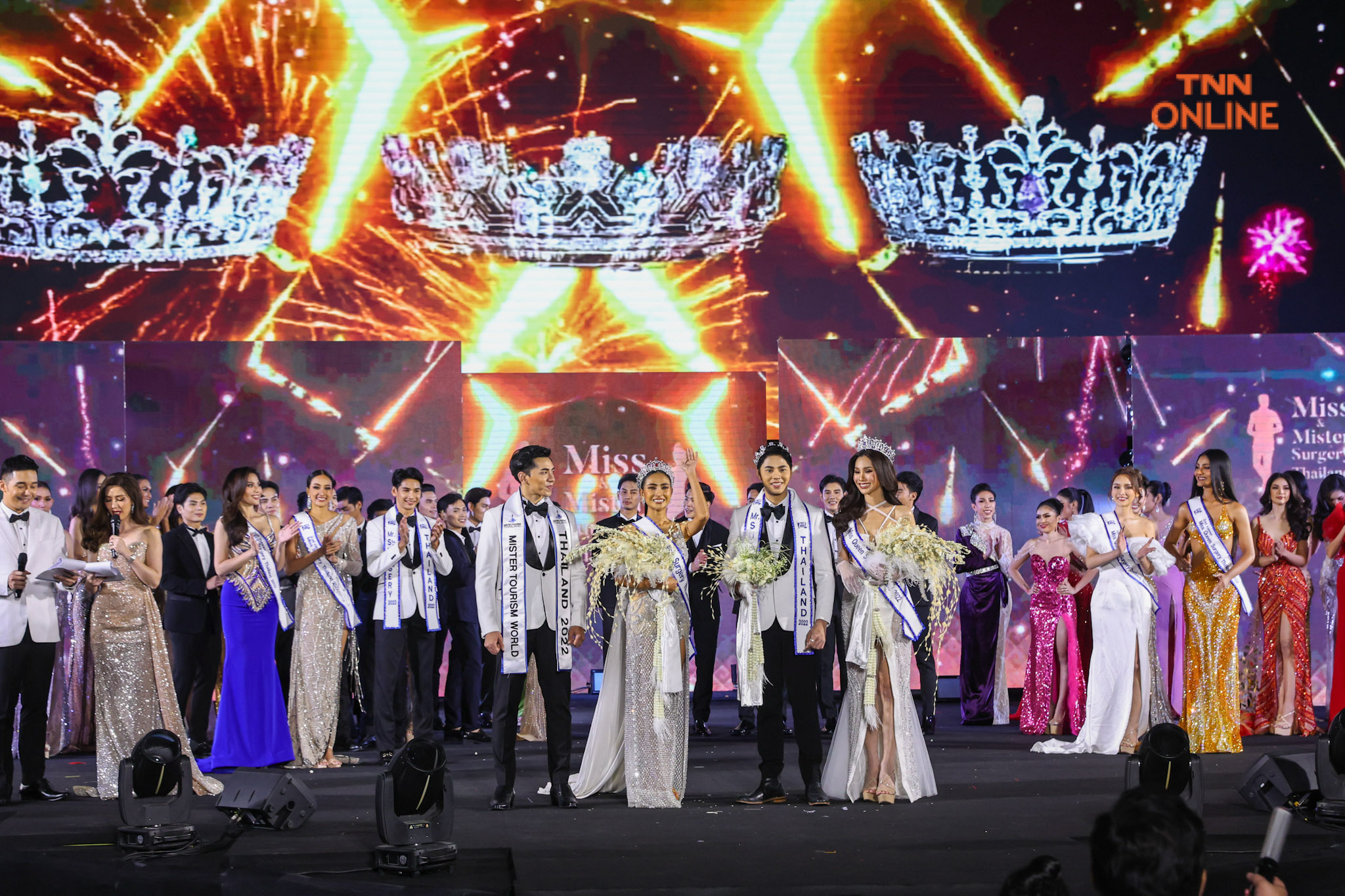 “น้ำเมย-เธียร์เตอร์-หมีพูห์” คว้ามงกุฎ Miss, Mister และ Miss Queen เวที Miss and Mister Surgery Thailand 2022 เตรียมประกวดเวทีระดับโลก “กิ๊-นิวัฒน์ นาคนวล” คว้า Mister Tourism World Thailand 2022 หนุ่มหล่อทูตการท่องเที่ยวไทย