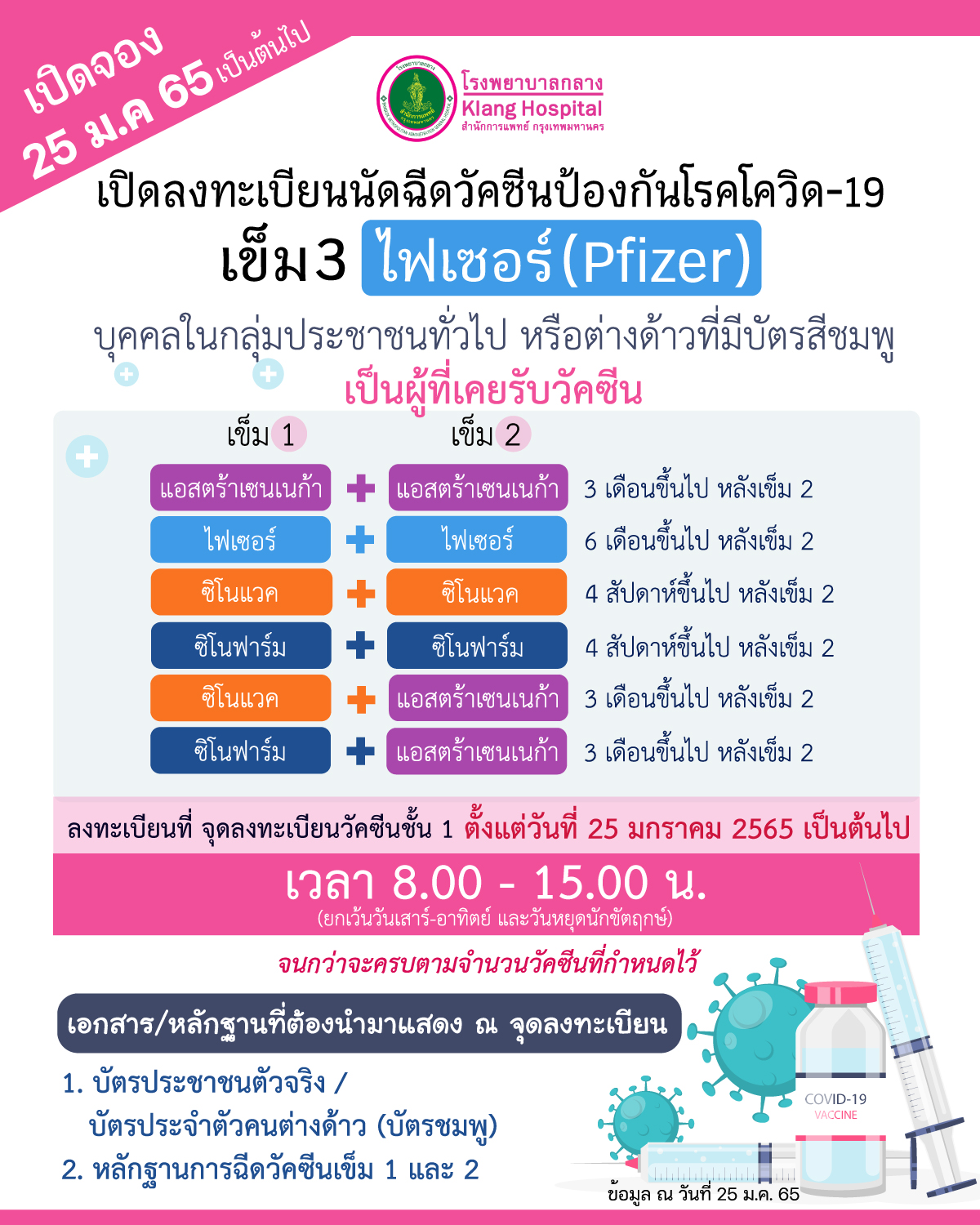 เช็กที่นี่ รวมจุดลงทะเบียนฉีดวัคซีนเข็ม 3 และเข็ม 4 ฟรี มีที่ไหนบ้าง เช็กที่นี่ รวมจุดลงทะเบียนฉีดวัคซีนเข็ม 3 และเข็ม 4 ฟรี มีที่ไหนบ้าง
